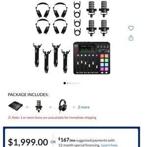 Rode RodeCaster Pro podcast bundle